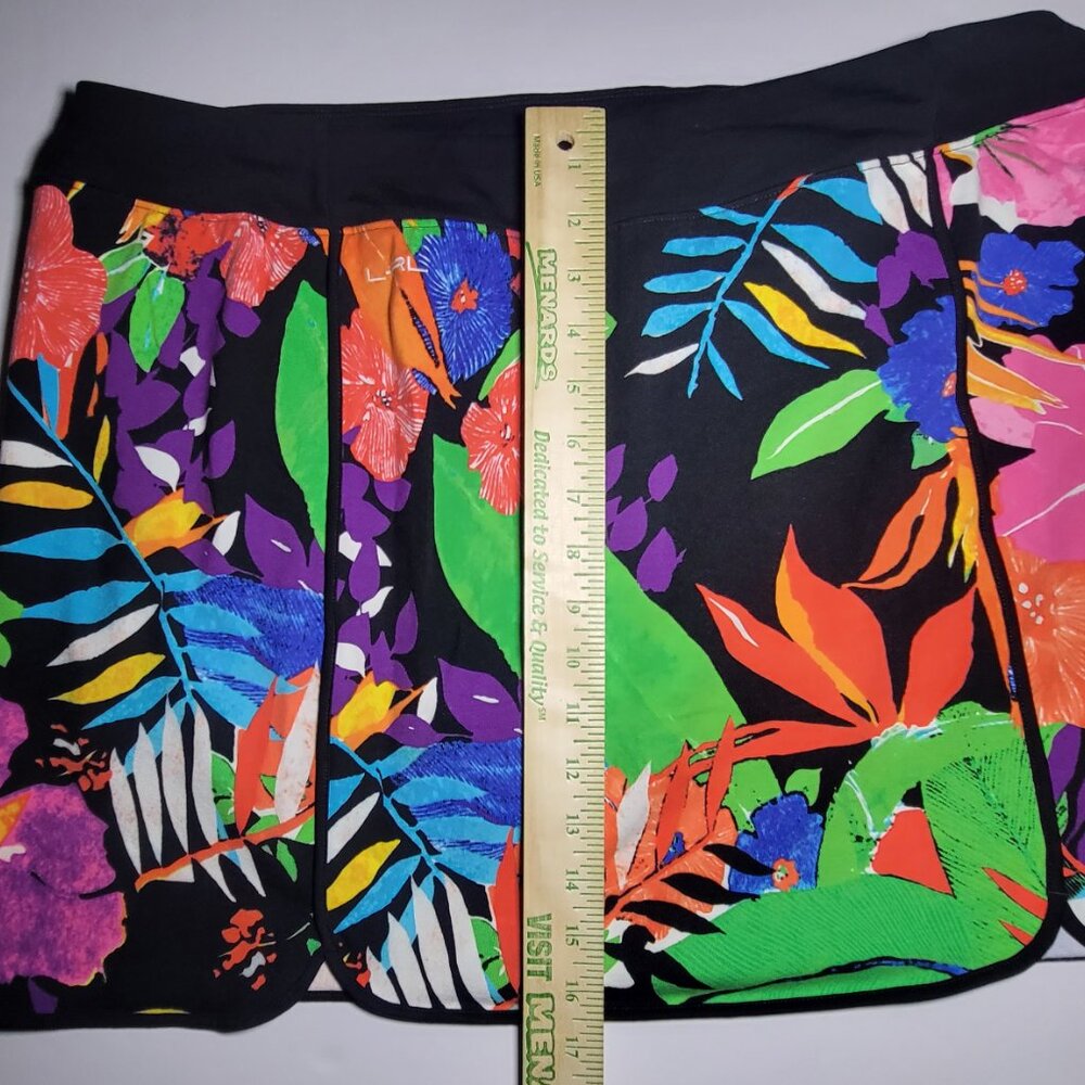 Lauren Ralph Lauren Active Womens Multicolored Floral Pattern Skort Size XL - Picture 9 of 13